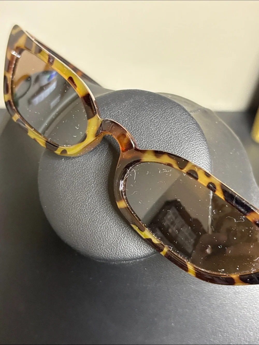 Tortoiseshell Cat-Eye Sunglasses in Brown Unique Cosplay